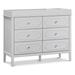 DaVinci Chloe Regency 6 Drawer Dresser Wood in Gray | 33.9 H x 17.91 W x 46.18 D in | Wayfair M11426GG