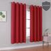 menggutong Blackout Curtains For Bedroom 54 Inches Long Short Room Darkening Window Drapes Thermal Insulated Curtain Panels w/ Grommet 52W X 54L | Wayfair