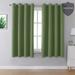 menggutong Blackout Curtains For Bedroom 54 Inches Long Short Room Darkening Window Drapes Thermal Insulated Curtain Panels w/ Grommet 52W X 54L | Wayfair