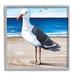 Stupell Industries Sea La Vie French Beach Seagull Quote Framed Giclee Texturized Wall Art By Elizabeth Tyndall_aq-493 in Blue/Brown | Wayfair