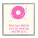 Stupell Industries Somedays Music & Lyrics Phrase Framed Giclee Texturized Wall Art By Melissa Wang_aq-368 in Brown/Pink | Wayfair aq-368_gff_12x12