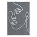 Stupell Industries Grey Minimal Doodle Face Girl Wall Plaque Art By Moira Hershey in Gray/White | 15 H x 10 W x 0.5 D in | Wayfair aq-314_wd_10x15
