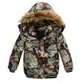 TAIAOJING Winter Coats for Kids Baby Boys Girls Children Winter Jacket Coat Hooded Coat Fashion Kids Warm Clothes Jacket Coat&jacket 4 Years