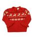 Pre-owned Janie and Jack Girls Red | White Reindeer Sweater size: 6-12 Months