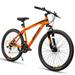 Feildoo Mountain Bike 26 Wheels Mens and Womens Shimano Parts 17 Aluminum Frame Bicycle for Adults and Youth -Orange & Black