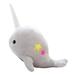 Birthday Gift 25cm Baby Kid Girl Soft Toys Plush Toys Toy Decorations Narwhal Whale Stuffed Toys Whale Plush Toy Sea Animal GREY