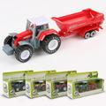 Openuye Alloy Engineering Car Tractor Toy Farm Vehicle Boy Car Model Children\ s Day Birthday Gifts