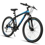 Feildoo ã€�2022 Newestã€‘Full-Suspension Mountain Bike Shimano 21 Speed 26 Inch Wheel for Men Mens Womens Bicycle Black&Blue