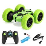 Wireless 2.4G Radio Control 4CH Drift Car Model Deformation Buggy RC Stunt Car Roll Car 360 DegreeRolling Remote Control toys RC Car Remote Controlled Car Toys Radio Control Car Toys GREEN