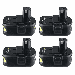 Vinida 4PACK for 5.0Ah 18V P108 Replacement for Ryobi black Battery Lithium ion Compatible with P102 P105 P107 P108 P109