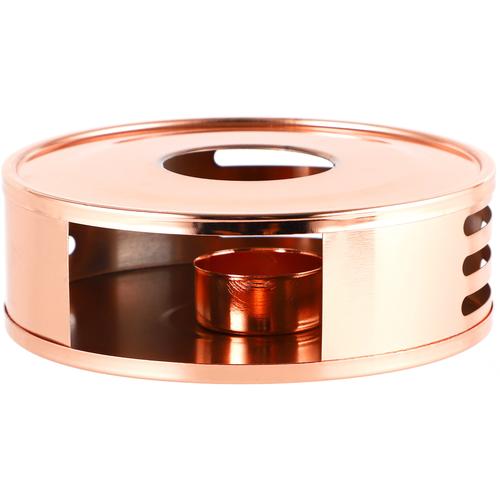 Teestövchen ECHTWERK Stövchen rosegold (altkupferfarben) Weitere Tischaccessoires Stövchen Teewärmer aus Edelstahl, runder Kaffeewärmer, 5 x 15 cm