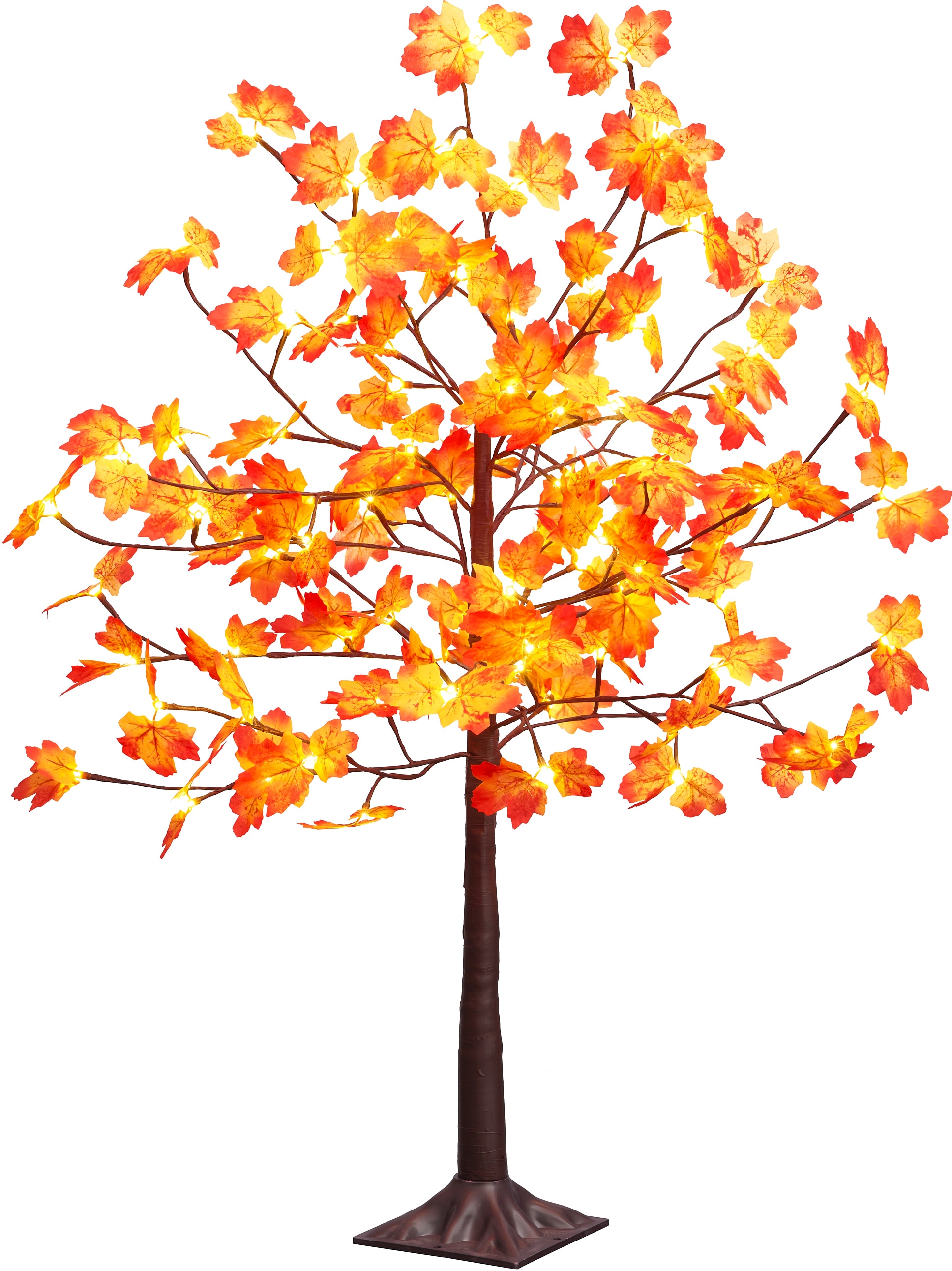 BONETTI LED Baum "Weihnachtsdeko", beige (ahornfarben), 96, H: 120cm, 1 Stk., Leuchten, Beleuchteter Deko-Herbstbaum mit Ahornblättern, Deko-Lampe LED Baum Image