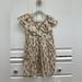 Zara Dresses | Kids Zara Dress With Floral And Gold Detail | Color: Gold/Tan | Size: Size 9 But Fits A 6/7