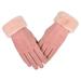 Women s Riding And Driving Gloves In Winter Thickened Warm Suede Gloves In Winter Long Kitchen Gloves Medium One Size Gloves Reusable Silicone Gloves Long One Time Gloves Lay Text Gloves Gloves to