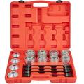 VEVOR 28PCS Pull and Press Sleeve Kit 45 # Steel Removal Installation Bushes Bearings Tool Kit Bush Removal Insertion Sleeve Tool Set Works on Most Cars and LCV HGV Engines