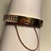 Michael Kors Jewelry | Michael Kors Baguette Hinged Bangle Bracelet Rose Gold | Color: Gold | Size: Os