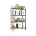 4 Tier Shelf Organizer for Kitchen 1000lbs Capacity Height Adjustable Wire Shelving Unit Rack 36Lx14Wx54H Metal Bathroom Storage Shelves for Bedroom Laundry Room Metal Shelves