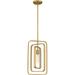 Quoizel Pcdpr1510 Platinum 10 Wide Mini Pendant - Brushed Weathered Brass