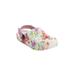 Wide Width Women's The Rubber Clog by Comfortview in White Floral (Size 12 W)