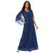 Plus Size Women's Sleeveless Lace Gown by Roaman's in Evening Blue (Size 16 W)