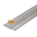 3m, 6mm Clear H-Section Joining Strip uPVC Plastic Muntin for Multiwall Polycarbonate Sheets