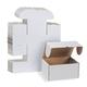 RLAVBL 25 Cardboard Boxes 8X6X4in(20.4 * 15.3 * 10.2cm) White Shipping Box, Kraft Corrugated Small Mailing Boxes