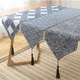 Chemin de Table japonais classique bleu marine en toile de jute fournitures de décoration pour la