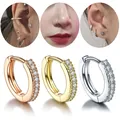 Boucles d'oreilles en cuivre pour femme anneau antarctique clip d'oreille faux piercing septum 1