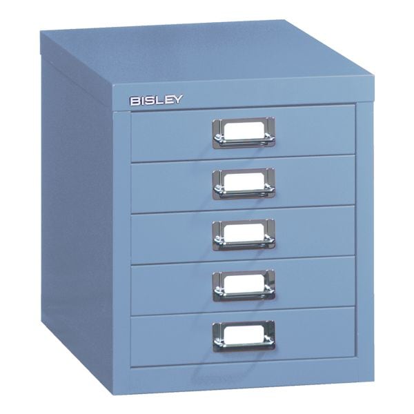 Bisley Schubladenschrank »MultiDrawer« A4, einbahnig, 5 Schübe blau, 27.9x32.5x38 cm