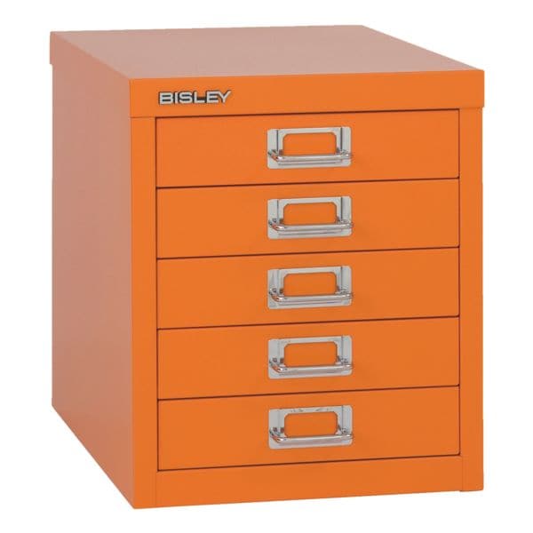 Bisley Schubladenschrank »MultiDrawer« A4, einbahnig, 5 Schübe orange, 27.9x32.5x38 cm
