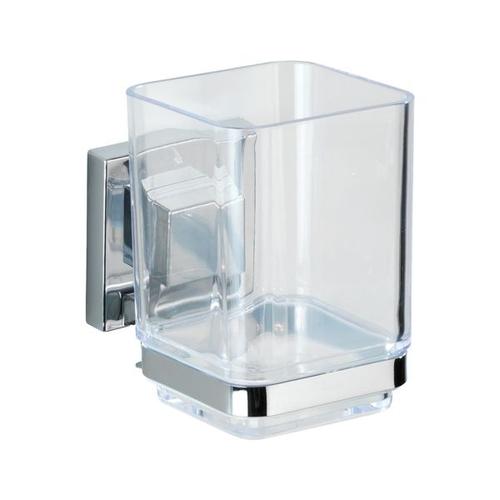 Zahnputzbecher »Vacuum-Loc® Quadro« Edelstahl, Wenko