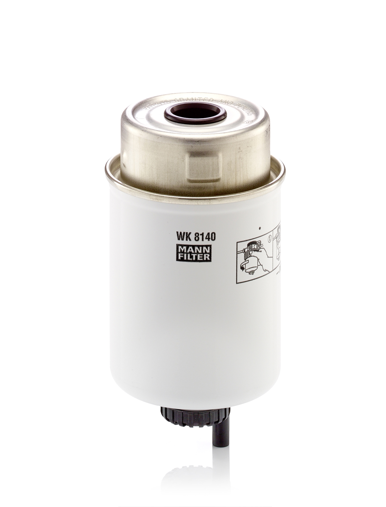 MANN-FILTER Kraftstofffilter WK 8140 Universal 83mm für STEYR P2950591 162000080845 P2950591P Image