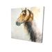 Wild Horse - 12X12 Print On Canvas in Black/White Begin Edition International Inc | 12 H x 12 W x 1.5 D in | Wayfair 2080-1212-AN333