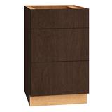 Dwelling Cabinet Co Rosemont 21" W X 34.5" H X 24" D Fully Assembled 3-Drawer Base Cabinet | 34.5 H x 21 W x 24 D in | Wayfair 3DB21-SFO19-M-SK-A