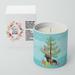 Caroline's Treasures Kulang Chicken Christmas 10 Oz Decorative Soy Candle Soy in Blue/Brown/Green | 3.75 H x 3.25 W x 3.25 D in | Wayfair BB9205CDL