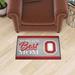 Red 30 x 19 x 0.25 in Kitchen Mat - FANMATS Ohio State_Ohio State Buckeyes Starter Mat Accent Rug - 19In. X 30In. Plastic | Wayfair 34564