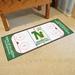 Green/White 72 x 30 x 0.25 in Kitchen Mat - FANMATS Minnesota North Stars_NHLRETRO Minnesota North Stars Rink Runner - 30In. X 72In. Plastic | Wayfair