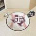 Indigo/Red 27 x 27 x 0.25 in Kitchen Mat - FANMATS Texas A&M_Texas A&M Aggies Baseball Rug - 27In. Diameter Plastic | Wayfair 35858