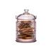 Godinger Silver Art Co Claro Kitchen Storage Canister Glass in Pink | 5.75 H x 3.86 W x 3.86 D in | Wayfair 27950