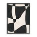 Stupell Industries Retro Wavy Checkered Pattern Shapes Framed Giclee Texturized Wall Art By JJ Design House LLC_aq-582 in Black/Brown | Wayfair