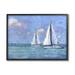 Stupell Industries Sailboats Drifting Vivid Blue Sky Giclee Texturized Wall Art By Nina Blue Wood in Blue/Brown | 24 H x 30 W x 1.5 D in | Wayfair