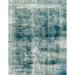 Ahgly Company Indoor Rectangle Abstract Sea Green Abstract Area Rugs 6 x 9