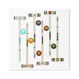 Stupell Industries Trendy Luxury Fashion Brand Croquet Game Mallets Graphic Art Gallery Wrapped Canvas Print Wall Art Design by Ziwei Li