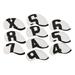 10 Pieces Golf Club Headcover Sealing 4-9 P S A x Protective Wear-Resistant Dirt-Resistant Cover for Traveling Outdoor Equipments White