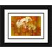 Robertson Walter 14x11 Black Ornate Wood Framed with Double Matting Museum Art Print Titled - Sheer White Orchid