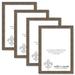 10x24 Brown American Barn Picture Frame for Puzzles Posters Photos or Artwork (4-Pack)