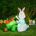 The Holiday Aisle® Bunny Wheel Inflatable Polyester in Green/White | 70.75 H x 72.75 W x 43.25 D in | Wayfair 7346EF8EF7F34B808EE8DF983FD25DA5