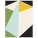 AllModern Bold Graphic 1 by The Creative Bunch Studio - Picture Frame Print Paper, Wood in Black/Green/Yellow | 41 H x 31 W x 1 D in | Wayfair