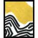 AllModern Color Block Maze I by June Erica Vess - Picture Frame Painting Paper, Wood in Black/White/Yellow | 21 H x 17 W x 1 D in | Wayfair