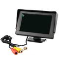 4.3 Inch Foldable TFT LCD 2-Channel Color Display Rear Viewing Monitor Screen for Vehicle Reversing Backup Parking Camera Camera Not Included